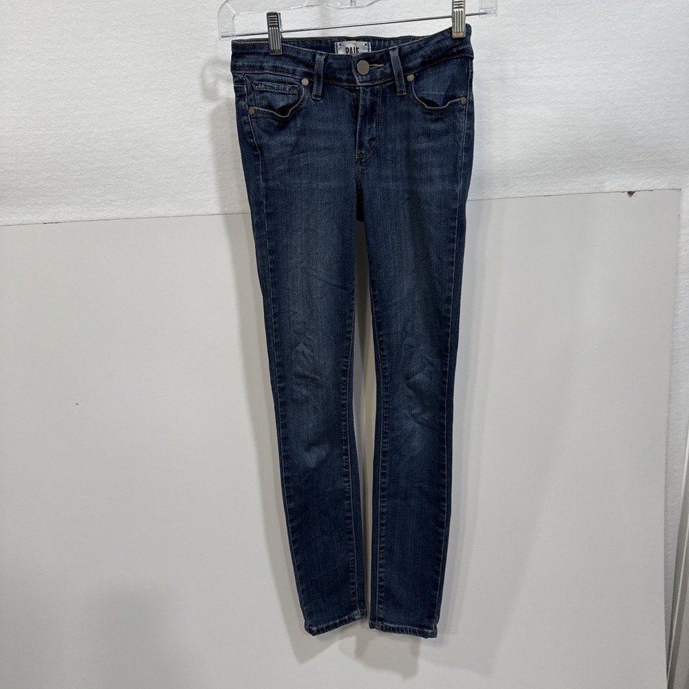 Paige Denim Jeans Verdigo Ankle Slim Fit Stretch Size 24‎